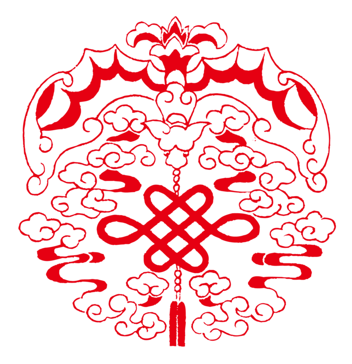 红色平安结中国结免扣素材