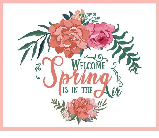 欢迎春天开花ai矢量模版下载