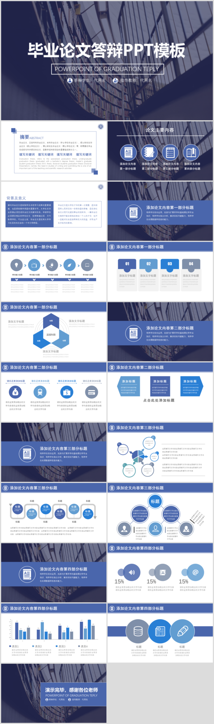 毕业答辨设计ppt通用模板