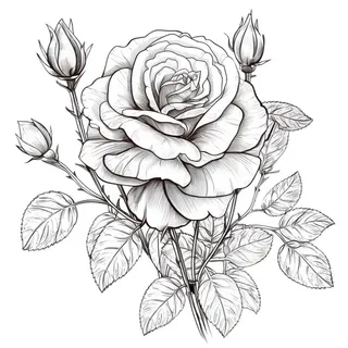 情人节520玫瑰花手绘插画免抠