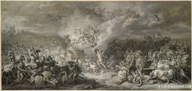 雅克-路易·大卫(1748-1825)-狄俄墨得斯的战斗油画图片 雅克-路易·大卫(1748-1825)-狄俄墨得斯的战斗油画图片