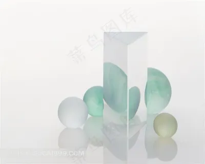 水晶球透明三角柱水晶三角柱