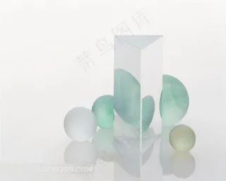 水晶球透明三角柱水晶三角柱