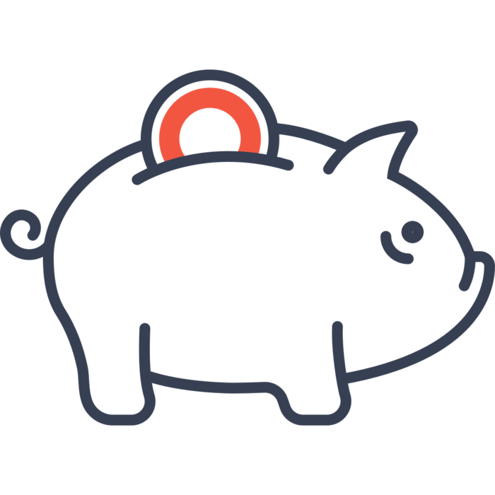 小猪存钱罐简笔画