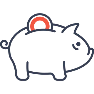 小猪存钱罐简笔画