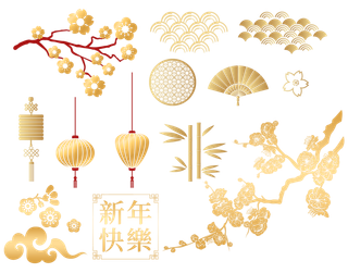 免扣元素中式古典风