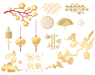 免扣元素中式古典风