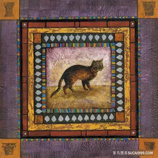 夜猫高清艺术插画