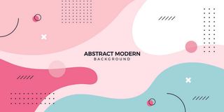 现代抽象粉绿色背景