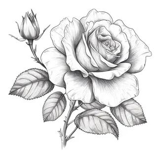 情人节520玫瑰花手绘插画免抠