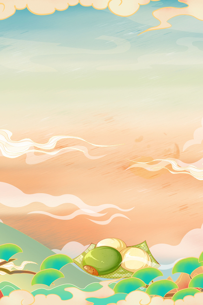 中式古典国潮来袭海报展板宣传背景图PSD设计PS模板素材