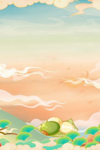 中式古典国潮来袭海报展板宣传背景图PSD设计PS模板素材