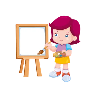 绘画 老师 卡通