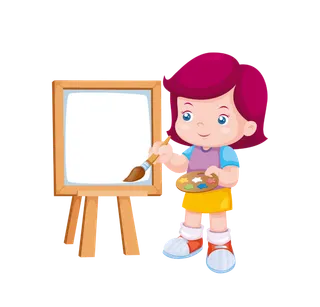 绘画 老师 卡通
