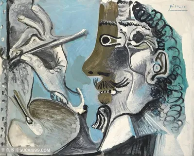 毕加索水彩艺术人物抽象挂画 毕加索水彩艺术人物抽象挂画