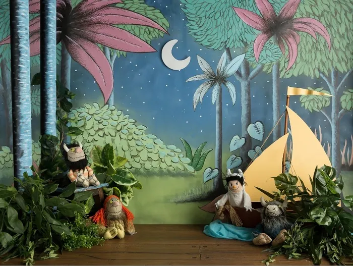 儿童照相拼接背景