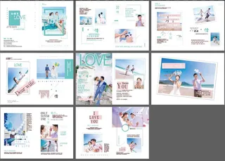 大气婚纱影楼画册 设计