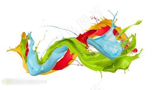 飞溅的油漆墨迹