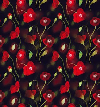 花卉唯美手绘花朵面料纹理手机壳布料面料印花服装矢量图案素材