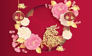 设计装饰新年快乐祝贺春节