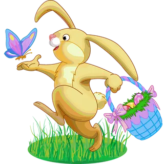 兔子拎篮子兔年