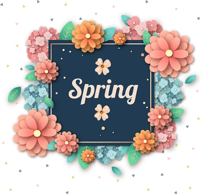 春季卡通素材标题谷雨