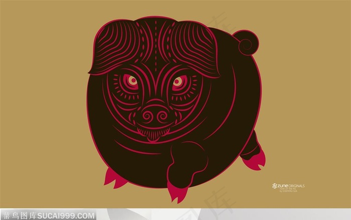 中国十二生肖-猪