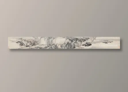 仟像版桃花源国画高清挂画 仟像版桃花源国画高清挂画