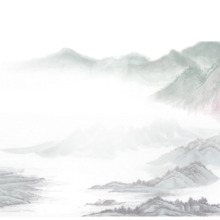 山水画素材中国风水墨画素材元素中国画