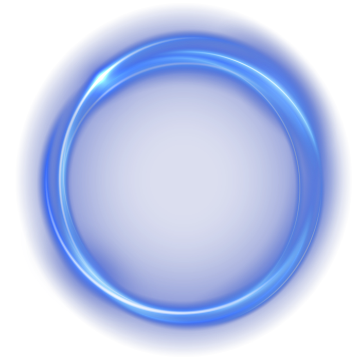 科技感光圈带光蓝色渐变png