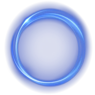 科技感光圈带光蓝色渐变png