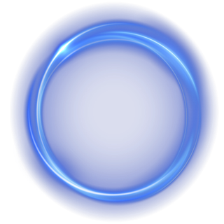 科技感光圈带光蓝色渐变png