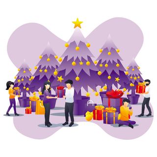 扁平化人物场景办公互联网等距ai矢量设计网页海报UI素材插画