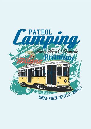 交通叮叮巴士复古情怀