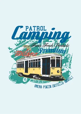 交通叮叮巴士复古情怀