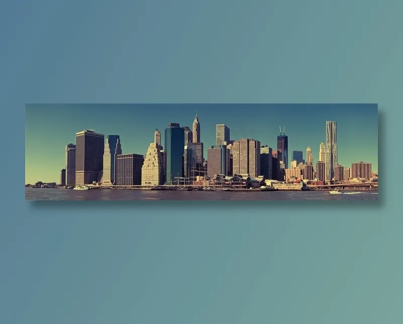 美丽的海滨城市全景高清图片