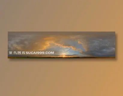 日落时黄色的天空