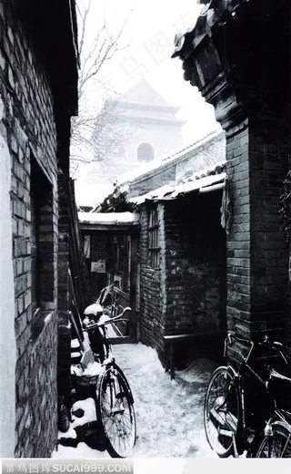 北京印象-悠长的胡同街道