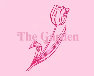 玫瑰花插画字母设计