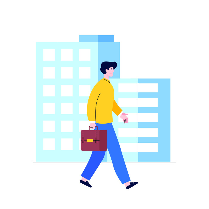 扁平化人物场景办公互联网等距ai矢量设计网页海报UI素材插画