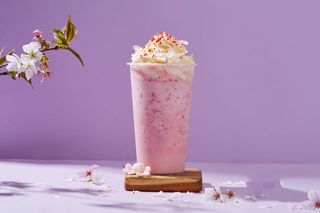 奶茶店水果茶饮品特饮高清图樱花冰淇淋