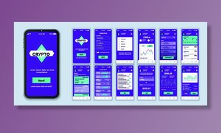 手机移动端整套APP交互UI界面套图作品集EPS矢量图设计素材