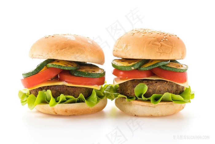 美食西餐汉堡包