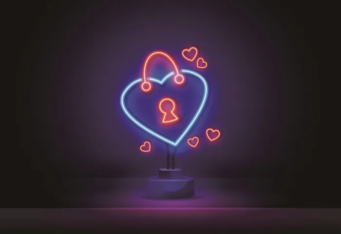 创新霓虹灯设计eps,ai矢量模版下载