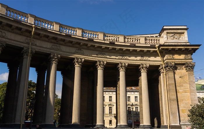 喀山大教堂的古罗马柱式