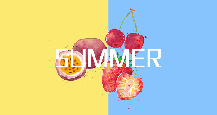 夏季水果手绘