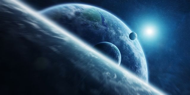 蓝色科幻太空高清图片 蓝色科幻太空高清图片
