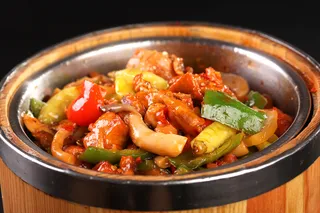 R02440木桶山椒菇菇鸡