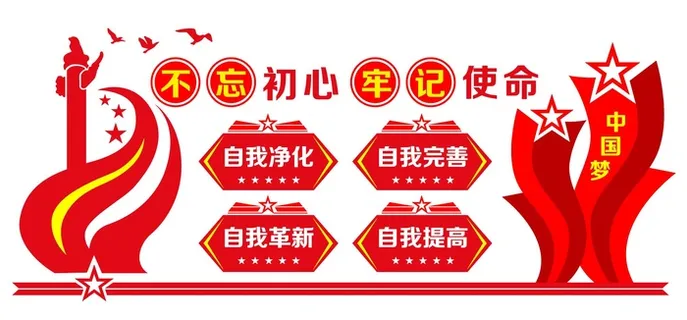 不忘初心牢记使命文化墙