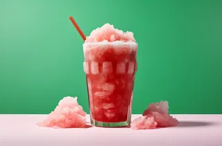 夏日西瓜冰沙冰镇饮料摄影图